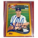 (3) Autographed Twins Cards