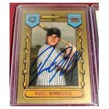 (3) Autographed Twins Cards