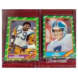 Loaded 19-Card Lot of 1986 Topps Football Cards