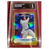 2022 Topps Pro Debut Heriberto Hernandez Gold Refractor #d/50 - GMA 9
