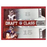 2010 Contenders Tim Tebow/Sam Bradford Rookie Card