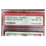 1989 Score Randy Johnson Rookie Card - PSA 8