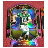 (2) Select Die-Cut Prizm Sam Darnold Cards