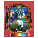 (2) Select Die-Cut Prizm Sam Darnold Cards