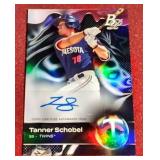 2023 Bowman Platinum Tanner Schobel Autograph Prospect Card
