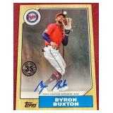 2022 Topps Byron Buxton Autograph Card
