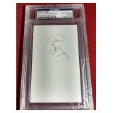 Rudy Tomjanovich Signed Note Card - PSA Authenticated & Slabbed