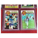 (10) Vintage Vikings Cards - All-Time Greats