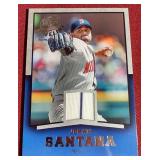 2008 Upper Deck Johan Santana Game-Used Jersey Card