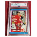 1989-90 O-Pee-Chee Theo Fleury Rookie Card - PSA 7