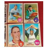 (16) 1968 Topps Baseball Cards