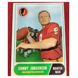 1968 Topps Sonny Jurgensen Card