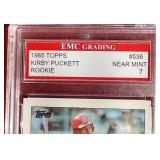 1985 Topps Kirby Puckett Rookie Cards - EMC 7