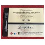 2004 Fleer Torii Hunter Autograph Card - #d/294