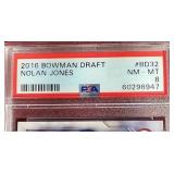2016 Bowman Nolan Jones 1st Bowman Card - PSA 8