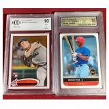 (2) Graded Baseball Rookie/Prospect Cards
