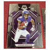(2) 2023 Select Jordan Addison Rookie Cards - Regular & Debut
