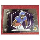 (2) 2023 Select Jordan Addison Rookie Cards - Regular & Debut