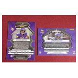 (2) 2023 Select Jordan Addison Rookie Cards - Regular & Debut