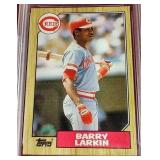 1987 Topps Barry Larkin Rookie Card - PSA 8
