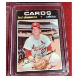 (6) 1971 Topps Baseball Cards - All HOFers