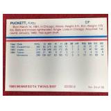 *Ultra Rare* 1985 Twins Team Issue Kirby Puckett Rookie Card - WOW!
