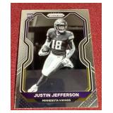 2020 Panini Prizm Justin Jefferson Reverse Negative Rookie Card
