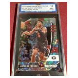 2020 Prizm Draft Picks Anthony Edwards Fast Break Prizm Rookie Card - ISA 9