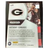 2020 Prizm Draft Picks Anthony Edwards Fast Break Prizm Rookie Card - ISA 9