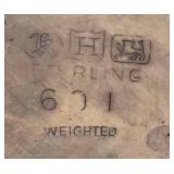 Pair of Vintage Weighted Sterling Silver Candlesticks