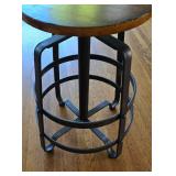 Pair of Industrial-Design Kitchen Stools