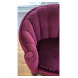 Lovely Wood-Based Burgundy Sofa