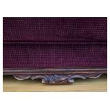 Lovely Wood-Based Burgundy Sofa