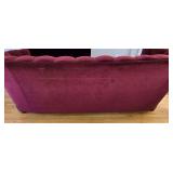 Lovely Wood-Based Burgundy Sofa