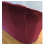 Lovely Wood-Based Burgundy Sofa