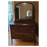 Nostalgic Vintage Mirrored Bureau