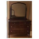 Nostalgic Vintage Mirrored Bureau