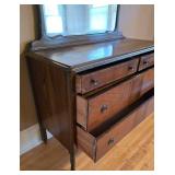 Vintage Bedroom Mirrored Bureau