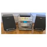 Sony 3-Disc Changer/Radio/Cassette Tape Sound System