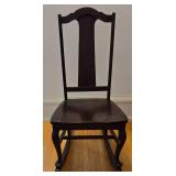 Sweet Vintage Dark Wood Rocking Chair