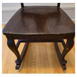 Sweet Vintage Dark Wood Rocking Chair
