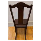 Sweet Vintage Dark Wood Rocking Chair