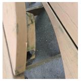 Versatile Round Wooden Picnic Table/Bench Set