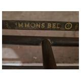 Vintage Simmons Bed Brass Head and Foot Board Set
