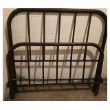 Vintage Simmons Bed Brass Head and Foot Board Set