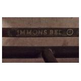 Vintage Simmons Bed Brass Head and Foot Board Set