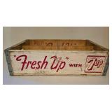Wonderful Vintage Fresh Up 7up Crate + Mountain Edge Crate