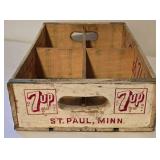Wonderful Vintage Fresh Up 7up Crate + Mountain Edge Crate