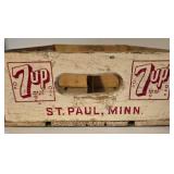 Wonderful Vintage Fresh Up 7up Crate + Mountain Edge Crate