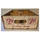 Wonderful Vintage Fresh Up 7up Crate + Mountain Edge Crate